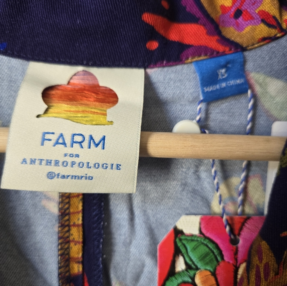 Farm Rio X Anthropologie Floral Button Front Jumpsuit - Picture 6 of 8